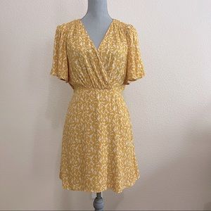Lush Yellow Floral Dress, Size M